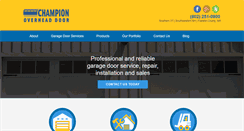 Desktop Screenshot of championoverheaddoor.com